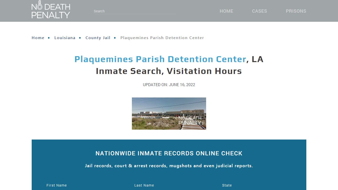Plaquemines Parish Detention Center, LA Inmate Search ...
